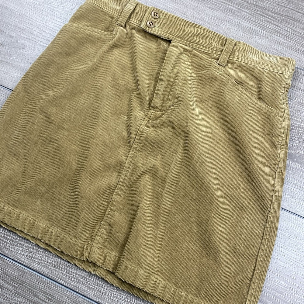 Ralph Lauren Sport Women's Corduroy Mini‎ Skirt Tan Size 4